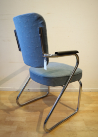 Vintage buisframe stoel schuitema