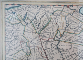 Antieke kaart Utrecht Willem Bleau, 17e eeuw