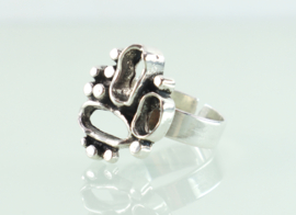 Vintage zilveren ring Friedrich Knödler