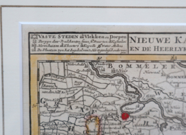 Antieke kaart Brabant, 1744