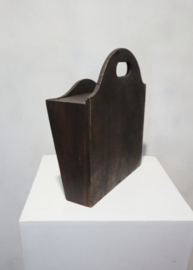 Antieke houten schooltas