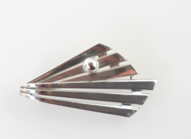 Modernistische zilveren broche, Kordes & Lichtenfels Pforzheim jaren ‘60