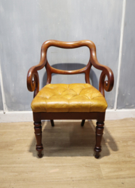 Antieke Biedermeier bureaustoel