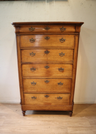 Antieke chiffonière met bureaugedeelte