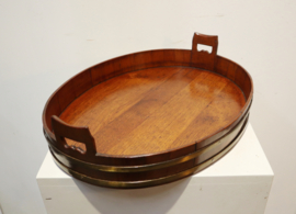 Antiek gekuipt dienblad