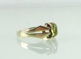 Vintage gouden ring peridot
