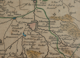 Antieke landkaart van Brabant 1752, Vaugondy