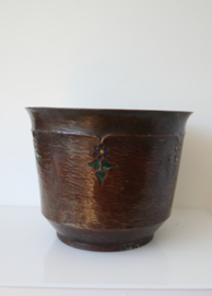 Antieke Jugendstil koperen pot