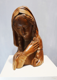 Houten sculptuur Maria