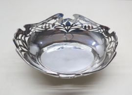 Jugendstil zilveren bonbonmandje