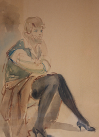 Harry Maas (1906-1982) zittende dame