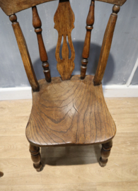 Set van vier antieke Windsorstoelen
