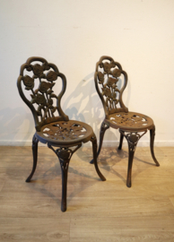 Set gietdijzeren tuinstoelen