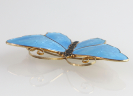 Zilveren vlinder broche David Andersen jaren ‘50