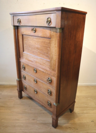 Antieke Hollandse secretaire à abbatant