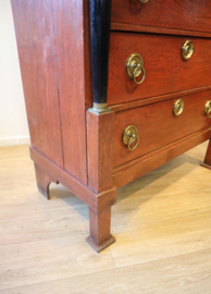 Antieke Hollandse secretaire à abbatant