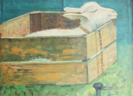 Schilderij geitje, Tijmen Moll (1890-1975)