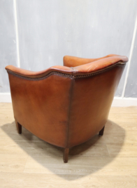 Lederen clubfauteuil