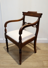 Antieke Engelse burostoel, armstoel.