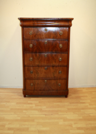 Antieke Hollandse chiffonière met secretaire