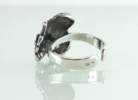 Vintage zilveren ring mos Theodor Klotz (Teka) jaren ‘70