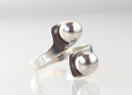 Vintage zilveren ring, Bengt Hallberg, Zweden ‘70