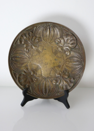 Art Nouveau bronzen bord