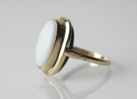 Vintage gouden ring met opaal, jaren '60/'70