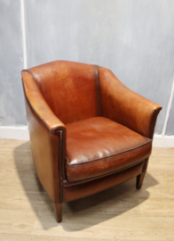 Lederen clubfauteuil