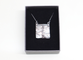 Vintage modernistische zilveren ketting jaren ‘60