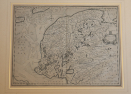 Antieke kaart Friesland 1725
