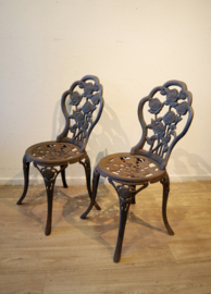 Set gietdijzeren tuinstoelen