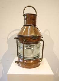 Koperen scheepslamp