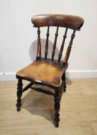 Set van 4 antieke Windsorstoelen