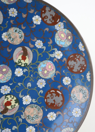 Antiek Japans cloisonné bord