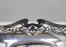 Jugendstil zilveren bonbonmandje