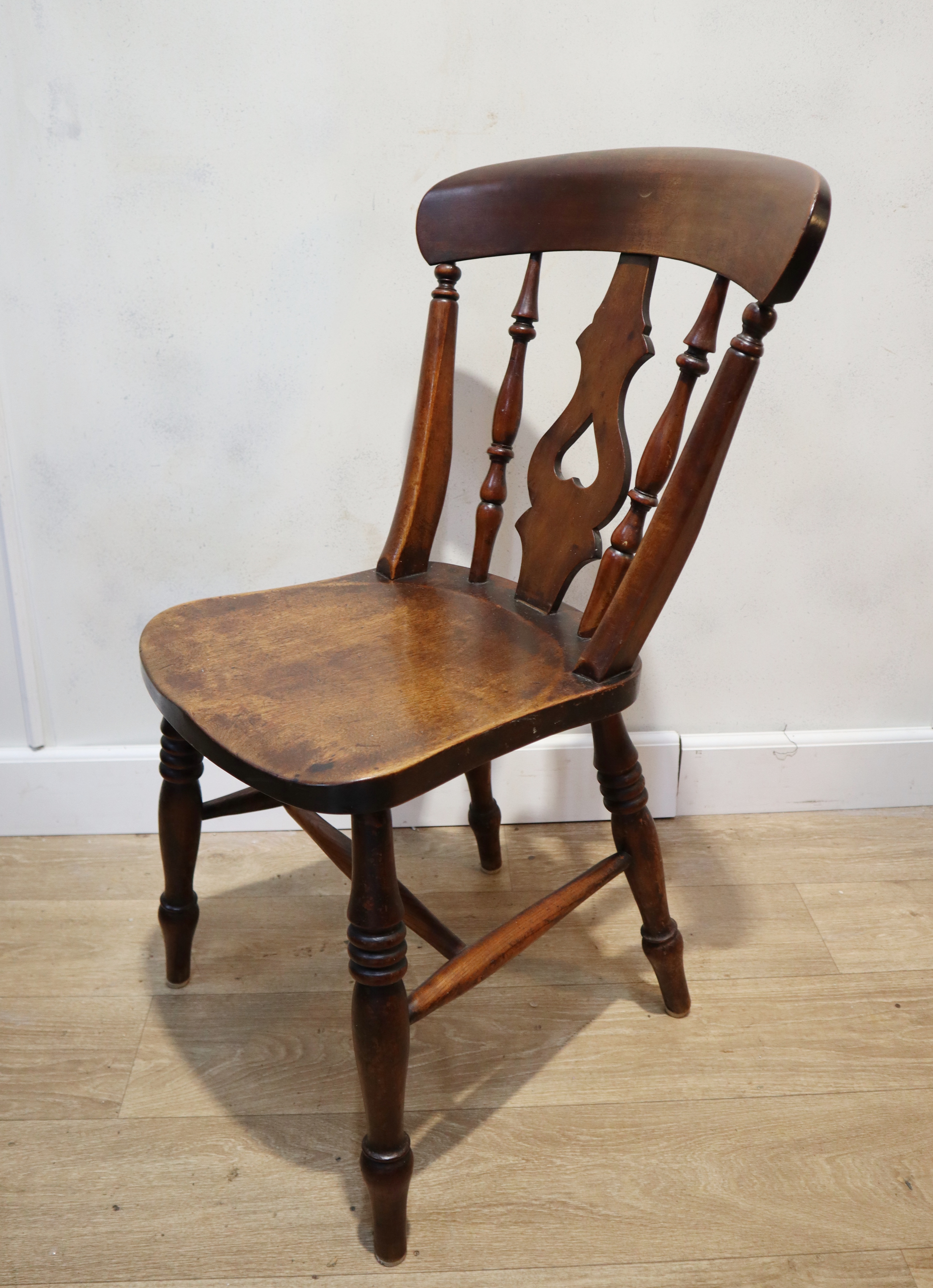 Set van vier antieke Windsorstoelen