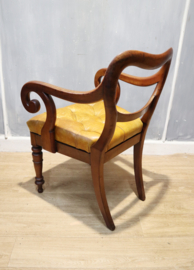 Antieke Biedermeier bureaustoel