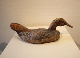 Antieke houten lokeend