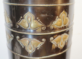 Jugendstil koperen paraplubak Daalderop