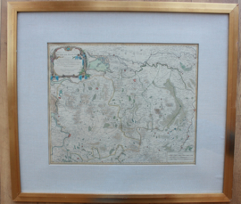 Antieke landkaart van Brabant 1752