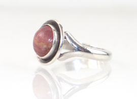 Deense vintage NE From  zilveren ring rhodochrosiet