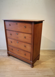 Antieke Hollandse commode met schrijfcompartiment