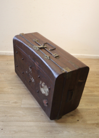 Vintage metalen reiskoffer Hagemeijer