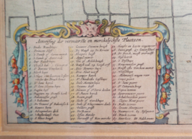 Antieke kaart Haarlem Johannes Blaeu 1646