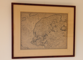 Antieke kaart Friesland 1725