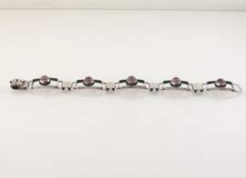 Zilveren armband rozenkwarts Georg Kramer jaren ‘60