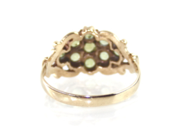 Vintage gouden Schotse ring met peridot, 1979