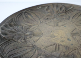 Art Nouveau bronzen bord