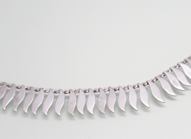 Vintage zilveren zonnecollier jaren ‘50